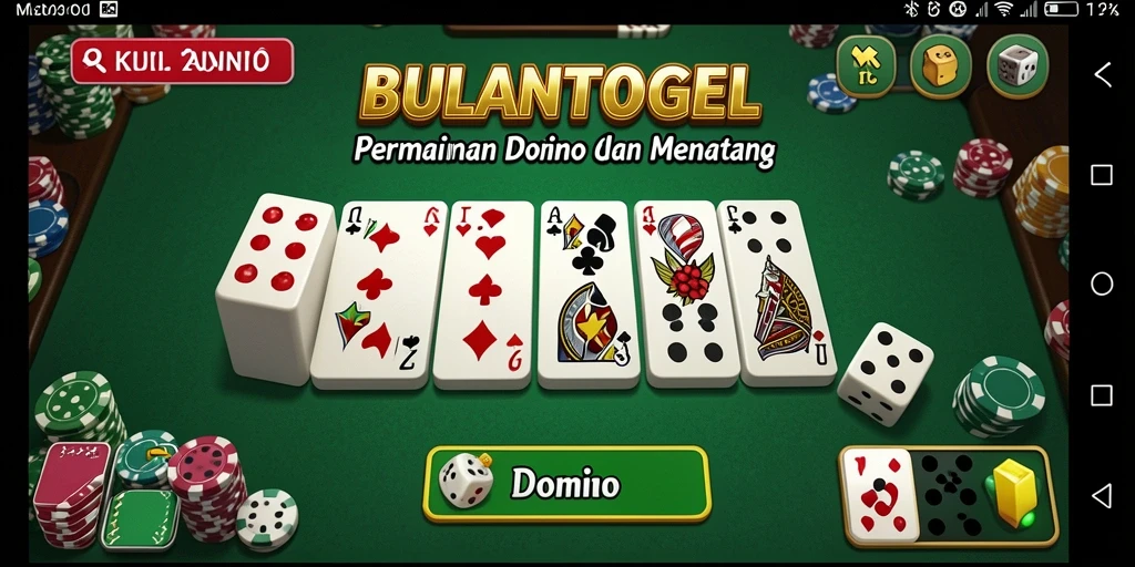 Tampilan antarmuka BULANTOGEL yang menarik dan menarik perhatian.