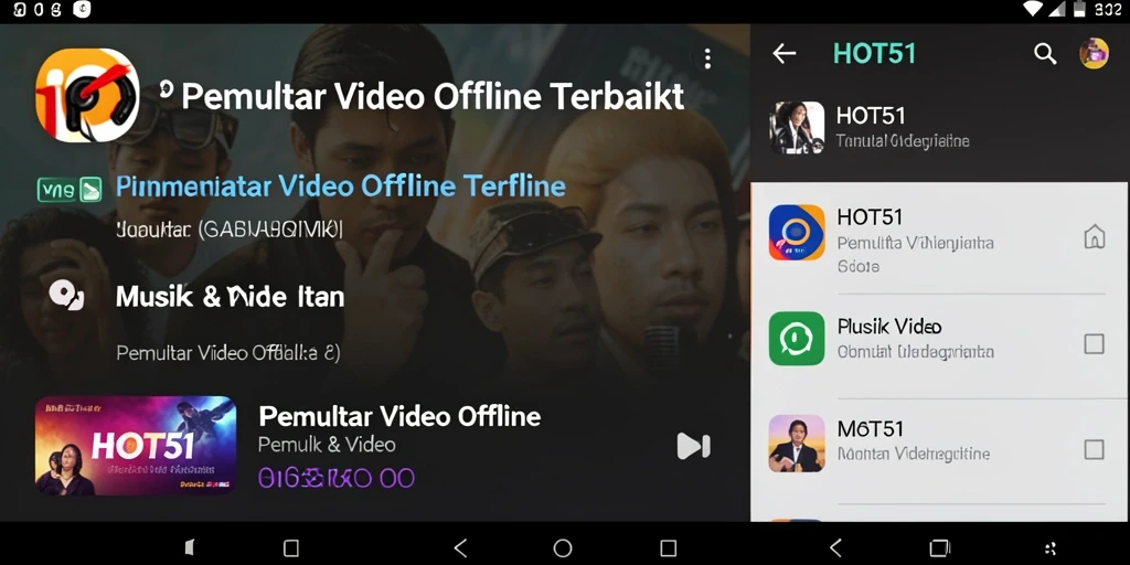 Antarmuka pengguna HOT51 yang ramah dan fungsional.