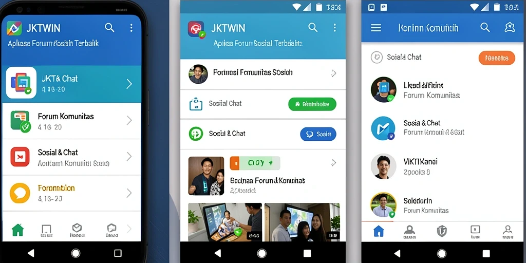 Tampilan antarmuka JKTWIN yang menarik dan mudah digunakan.