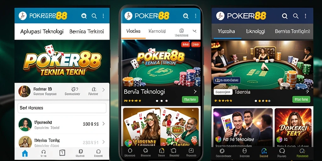 Antarmuka POKER88 yang menarik dan informatif.