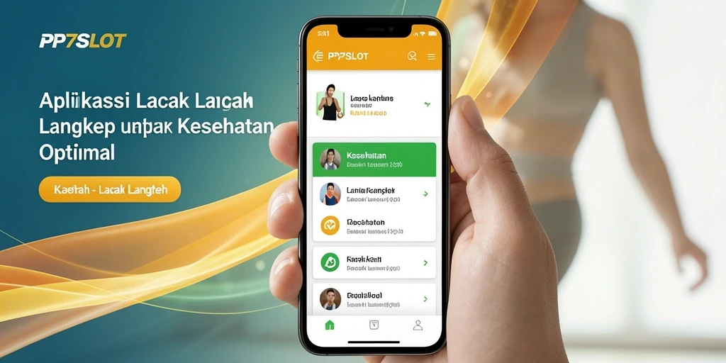Antarmuka aplikasi PP7SLOT yang menampilkan pelacakan langkah secara real-time.