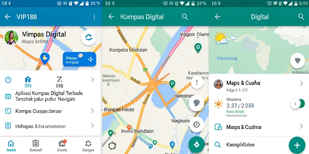 Tampilan antarmuka pengguna VIP188 yang modern dan informatif.