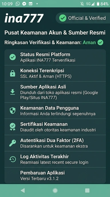 Kanal Resmi ina777 untuk Pengguna Android